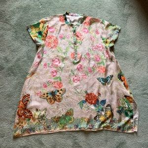Johnny Was butterfly tunic
